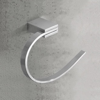 Modern Chrome Towel Ring Nameeks NCB32